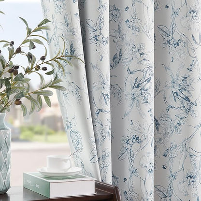 jinchan Floral 95% Blackout Curtains by JINCHAN