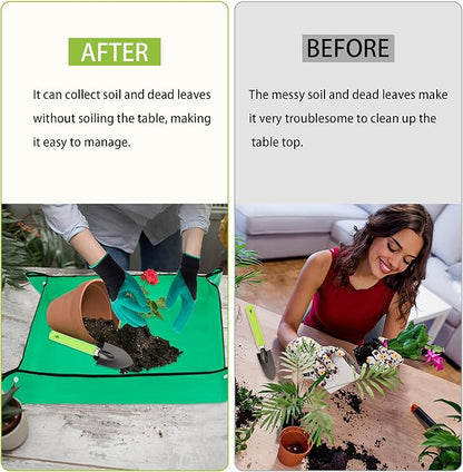 WNJ Plant Repotting Mat for Garden, Foldable Indoor Plant Mat, Portable Mini - Image 4