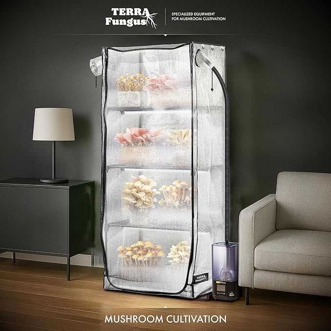 Mushroom Grow Tent with Light and Timer, Indoor Greenhouse with Grow Light - Image 2