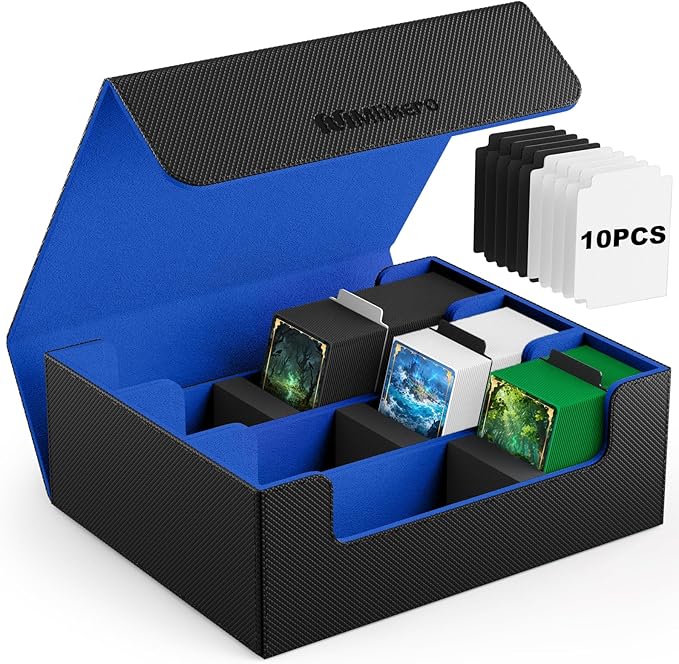 Mlikero Card Deck Case, 1800+ Trading Card Storage Box by Mlikero