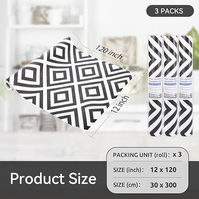 FIFTY FEET 12"x120" Non-Adhesive Shelf Liner - Image 5