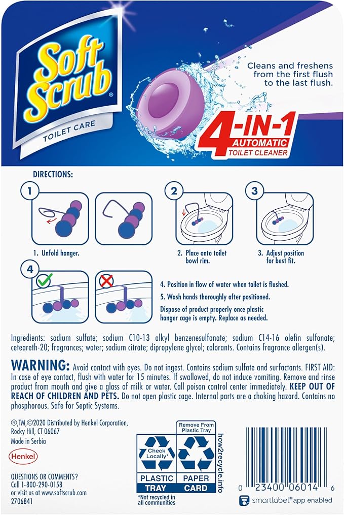 Soft Scrub 4-in-1 Rim Hanger Toilet Bowl Cleaner - Image 6