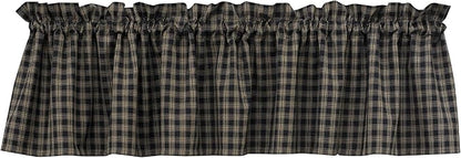 Sturbridge Black Valance 72" x 14" by ParkDesigns