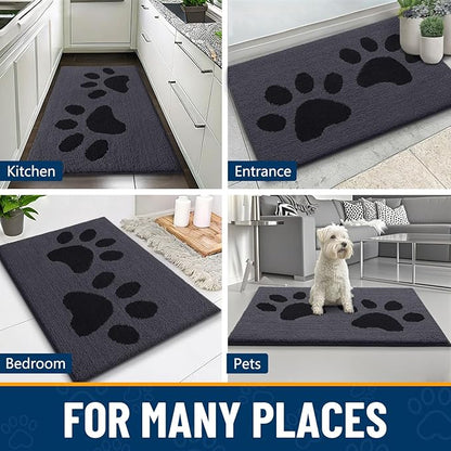 Smiry Dog Door Mat for Muddy Paws, Absorbs Moisture and Dirt, Low-Profile - Image 8