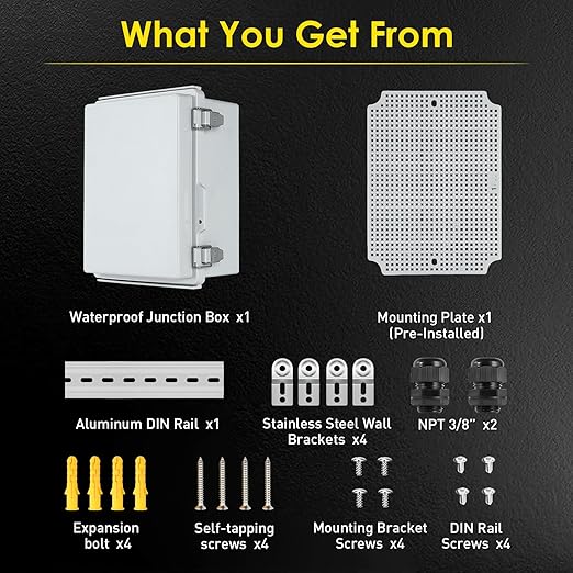 Waterproof Electrical Junction Box Outdoor, IP67 Plastic Weatherproof - Image 5