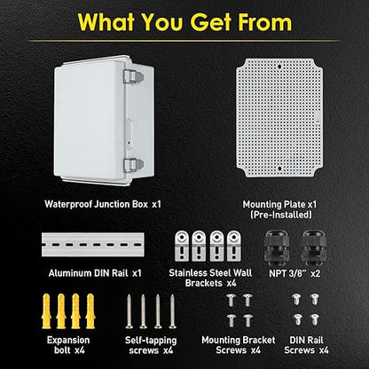 Waterproof Electrical Junction Box Outdoor, IP67 Plastic Weatherproof - Image 5
