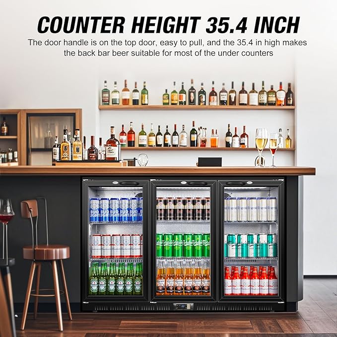 Beverage Refrigerator, 53.15W Inch 12 Cu.Ft Drink Fridge, Back Bar Beer Fridge - Image 2