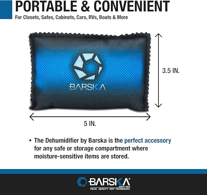 BARSKA 150g Rechargeable Desiccant Dehumidifiers – 2-Pack Reusable Moisture - Image 9