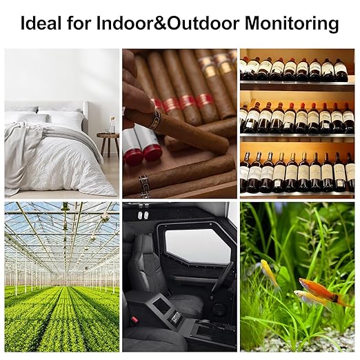 eMylo Indoor Outdoor Thermometer Hygrometer RTH11, IP65 Waterproof Temperature - Image 9