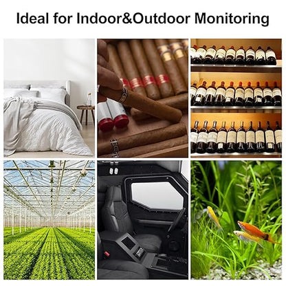eMylo Indoor Outdoor Thermometer Hygrometer RTH11, IP65 Waterproof Temperature - Image 9