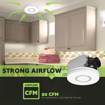 Homewerks 7141-80-CTA Bathroom Fan - Image 8