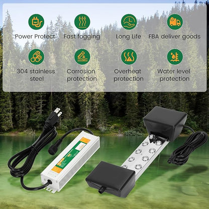 Ultrasonic Mist Maker Fogger 10 Head, 110V 350W Power Water Proof Ultrasonic - Image 5
