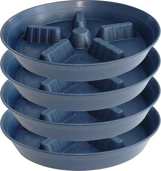 4 Pack Plant Saucer 14 inch, Plastic Plant Saucers by Unknown
