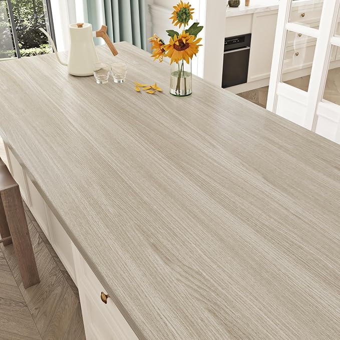 WESTICK Oak Grey Wood Contact Paper Self Adhesive Counter Top Peel and Stick - Image 3