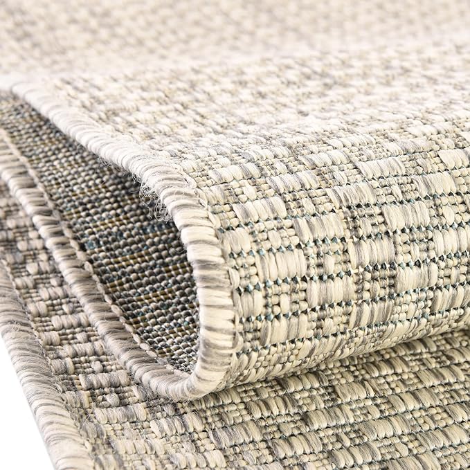 Unique Loom Collection Casual Transitional Solid Heathered Indoor/Outdoor - Image 5