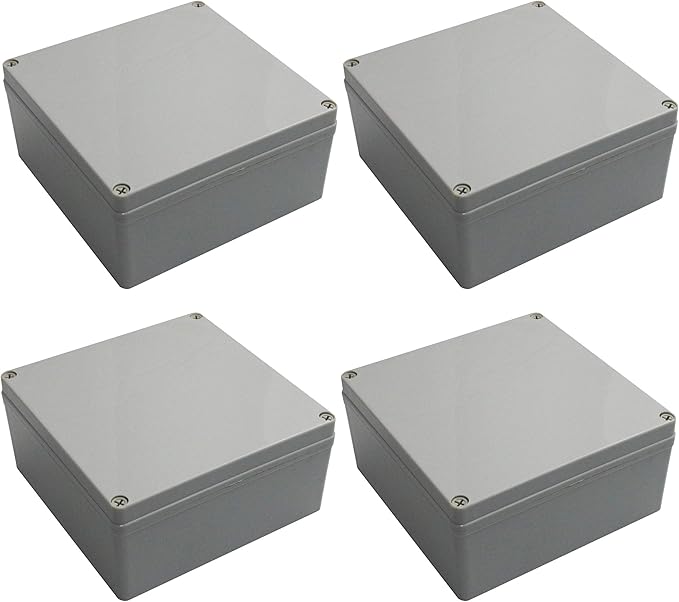 Co. 8" x 8" x 4" Weather & Dust Proof PS Plastic Junction Conduit Box, by DJCSupplyCompany