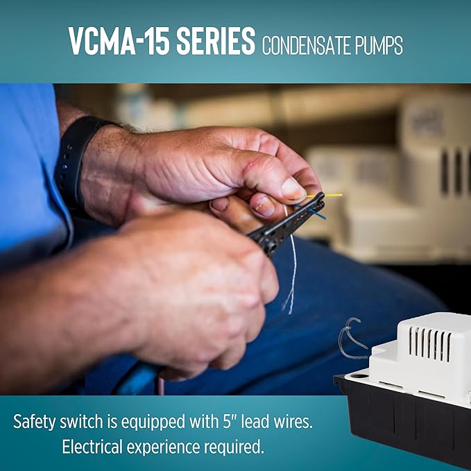 Little Giant VCMA-15ULST 115 Volt, 65 GPH, 1/50 HP Automatic Condensate Removal - Image 7
