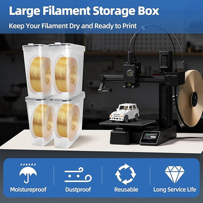 Filament Storage Box Kit- 4 Pack Filament Container - Image 5