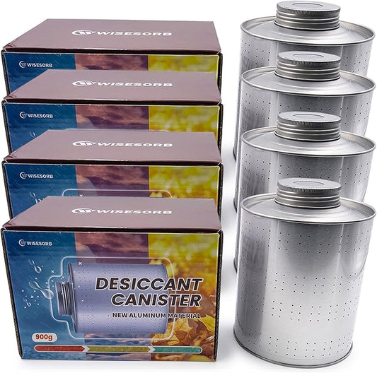 900 Gram 4 Pack Dehumidifiers for Home, Rechargeable Gun Safe Dehumidifier by Wisesorb