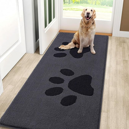 Smiry Dog Door Mat for Muddy Paws, Absorbs Moisture and Dirt, Low-Profile by Smiry