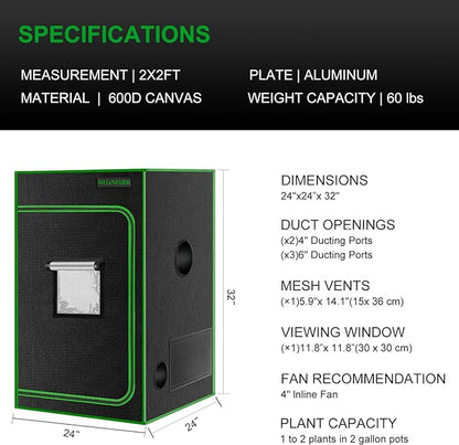 MELONFARM 2x2 Grow Tent - Image 6
