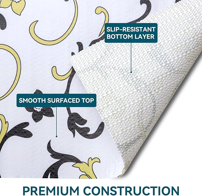 2 Rolls 18" W x 96" L Floral Drawer and Shelf Liner - Image 6