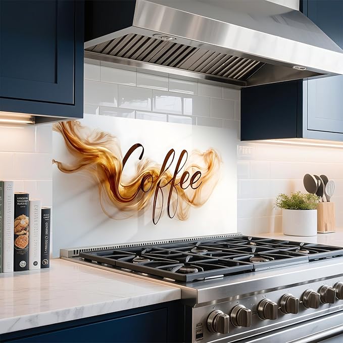 NYZE Kitchen Backsplash Stickers Waterproof Stove Backsplash Protector - Image 3