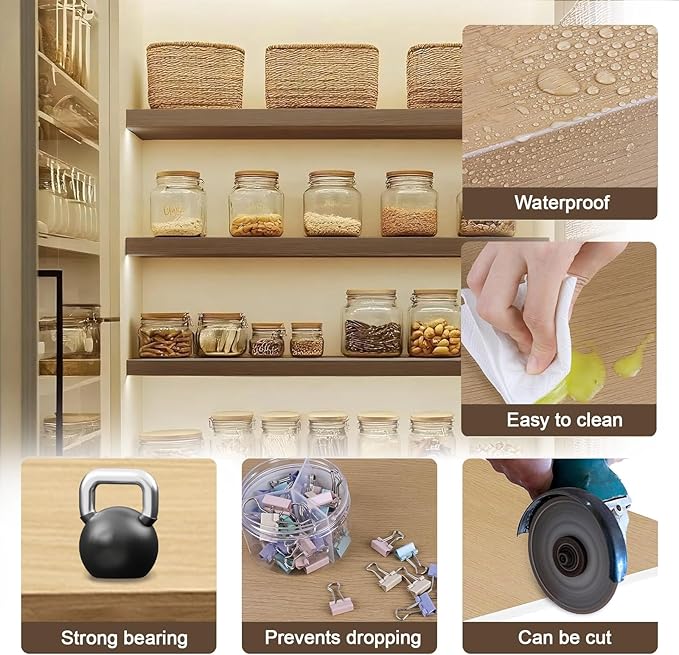 24x12 in Wire Shelf Covers for Pantry, Preventing Leakage of Items & Removable - Image 6