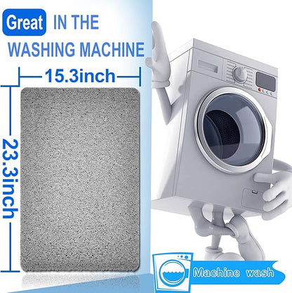 Shower Mats Non Slip for Elderly, 16x24’Lager Loofah Shower Mat, Loofah Bath - Image 2