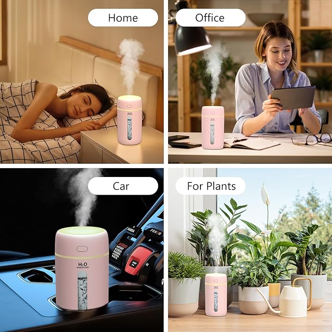 Lisacool Small Humidifier, Portable Mini Humidifier - Image 7