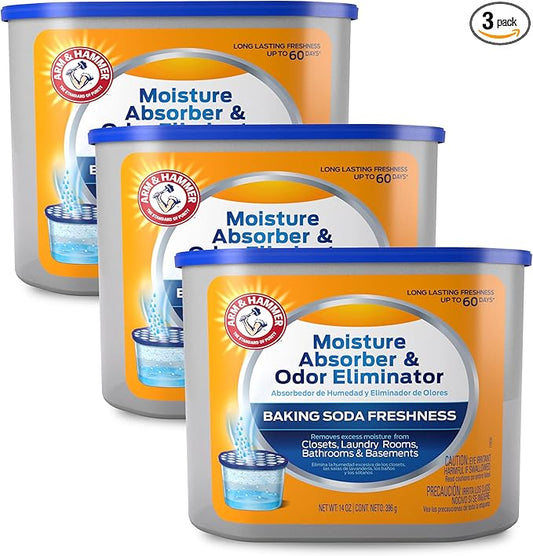 Arm & Hammer Fragrance Free Refillable Moisture Absorber and Odor Eliminator 14 by ARMHAMMER