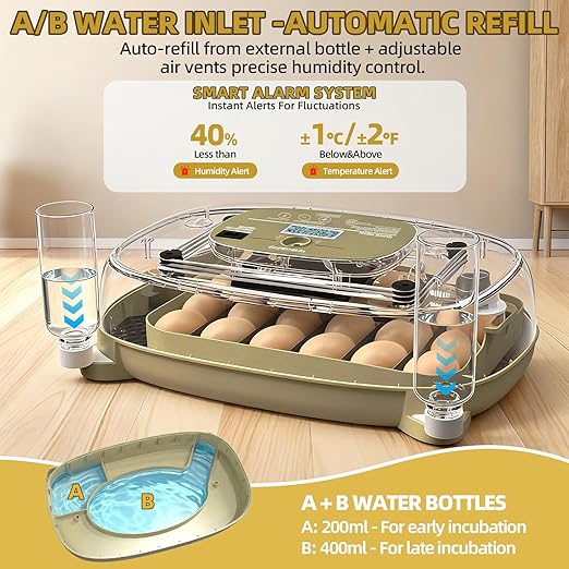 24 Incubators for Hatching Eggs, Egg Incubator - Image 4
