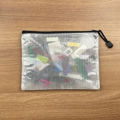 Oaimyy-B5, Mesh Zipper Pouch Document Folders Bag Plastic Zip File Folders - Image 8