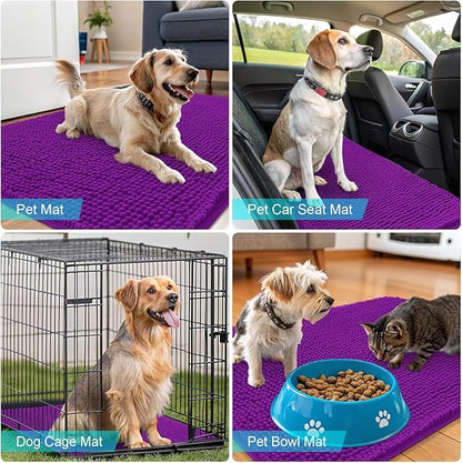 OLANLY Dog Door Mat for Muddy Paws 59x24, Absorbs Moisture and Dirt, Absorbent - Image 7