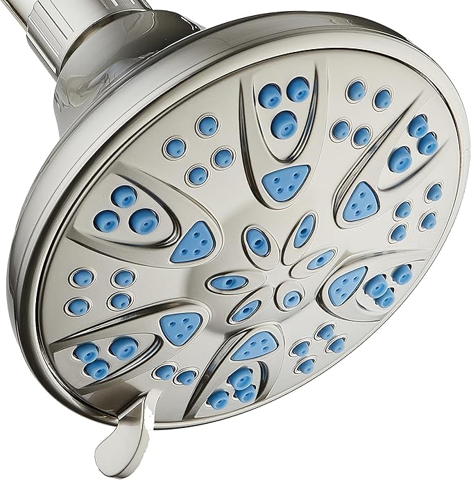 AquaDance Antimicrobial – Anti-Clog High-Pressure 6-Setting Head by AquaDance