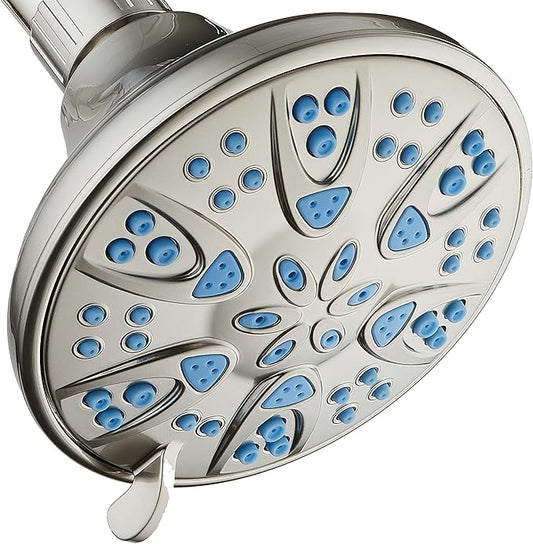 AquaDance Antimicrobial – Anti-Clog High-Pressure 6-Setting Head by AquaDance