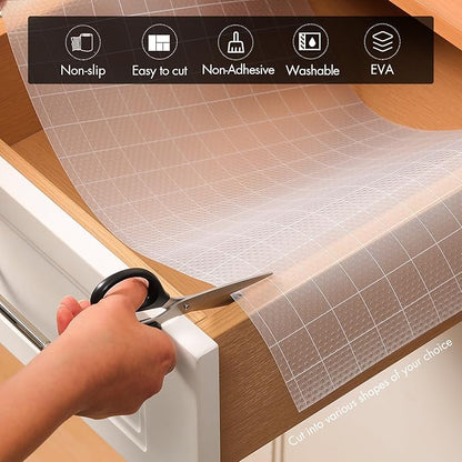 Cooyes Shelf Liner for Kitchen Cabinets – Non-Adhesive Waterproof Drawer Liner - Image 5