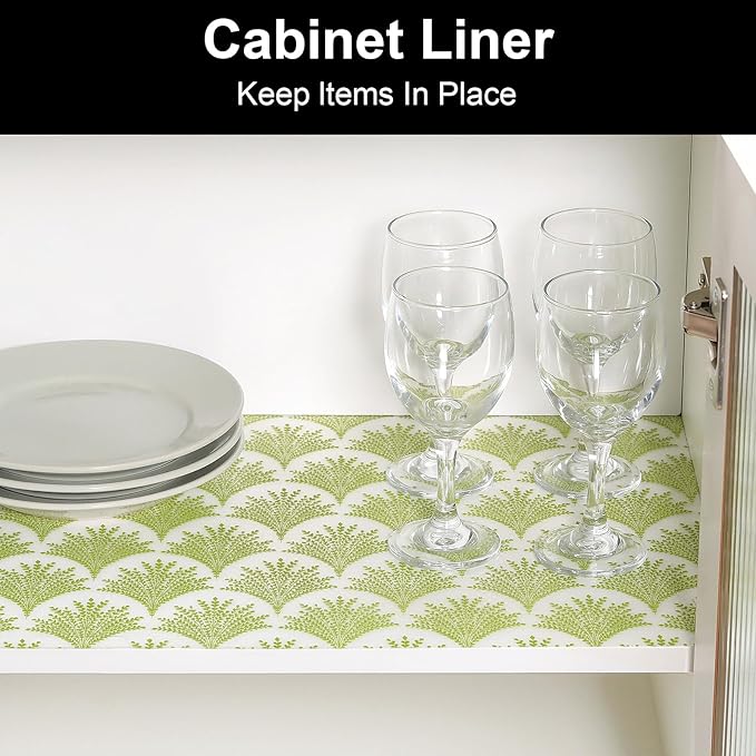 Cooyes Shelf Liners for Kitchen Cabinets, Refrigerator Liners Waterproof & - Image 3
