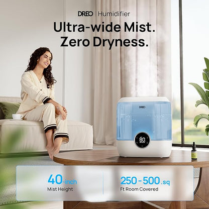 DREO Smart Humidifiers for Bedroom, 6L Top Fill Supersized Cool Mist Humidifier - Image 2