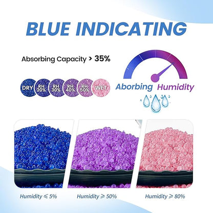 Premium Blue to Pink 3mm Silica Beads, Reusable Desiccant Bulk - Image 8