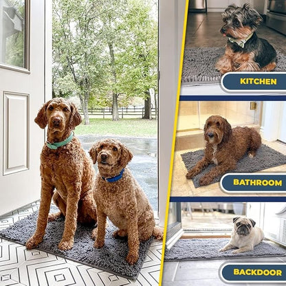 Muddy Mat® Pack of 3 Highly Absorbent Microfiber Dog Door Mat and Pet Rug - Image 7