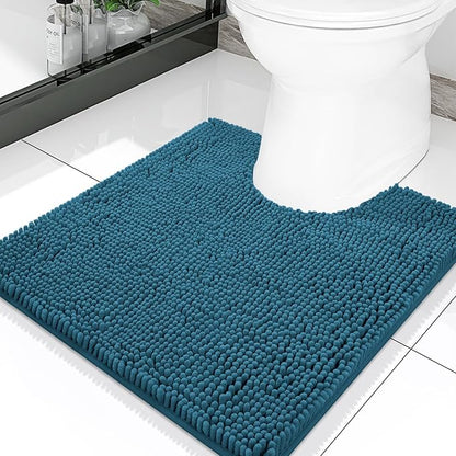 Smiry Luxury Chenille Toilet Rugs U-Shaped 20x20, Soft Absorbent Non-Slip by Smiry