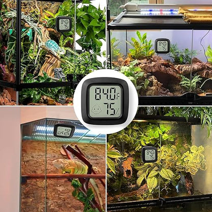 2 PCS Reptile Thermometer and Humidity Gauge - Image 3