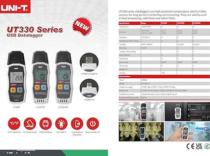 UNI-T UT330T UT330TH UT330THC Humidity Temperature Data Logger Digital - Image 5