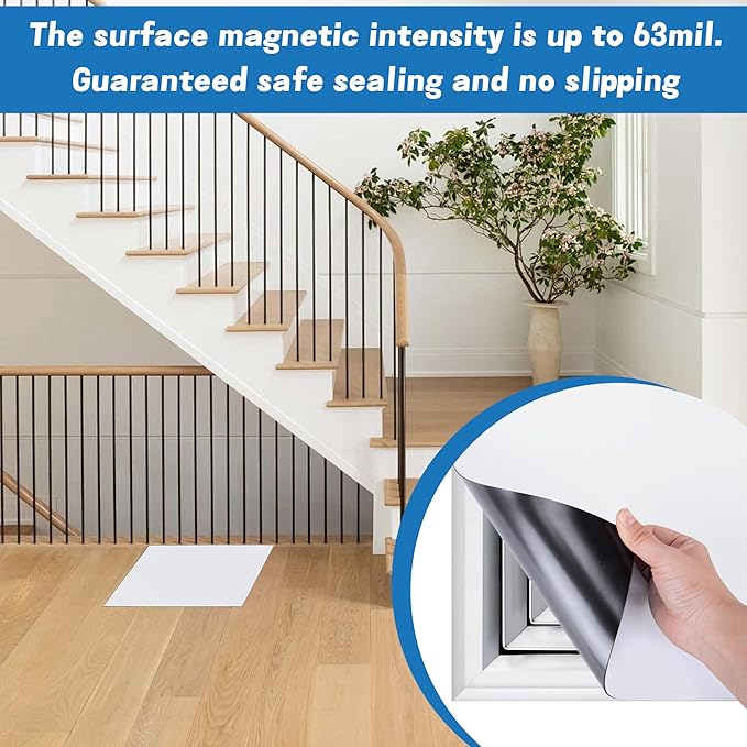 4 Pcs 13.4'' x 13.4'' Strong Magnet Vent Covers, 63Mil Extra Thick Magnetic - Image 6