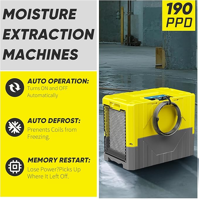 190 Pints High Efficiency Commercial Dehumidifier - Image 2