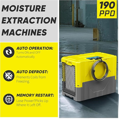 190 Pints High Efficiency Commercial Dehumidifier - Image 2