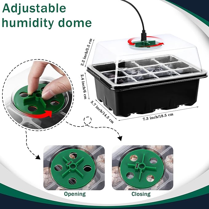 6 Pack Seed Starter Tray Kit - Image 4