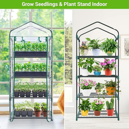Mini Greenhouse for Outdoors Indoor: Ohuhu Small Green House - Image 4