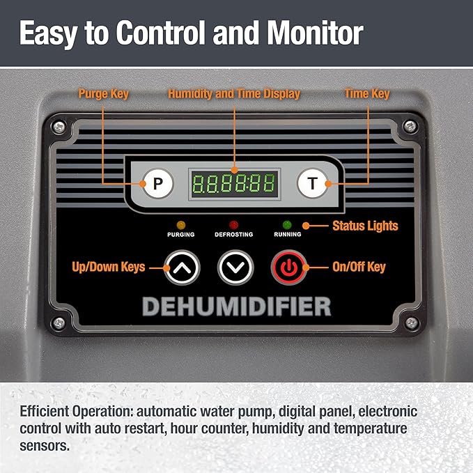 BlueDri BD-BD-130-BL Industrial Commercial Dehumidifier - Image 6